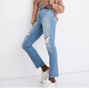 The Petite Curvy Perfect Vintage Jean in Denman Wash: Ripped Edition